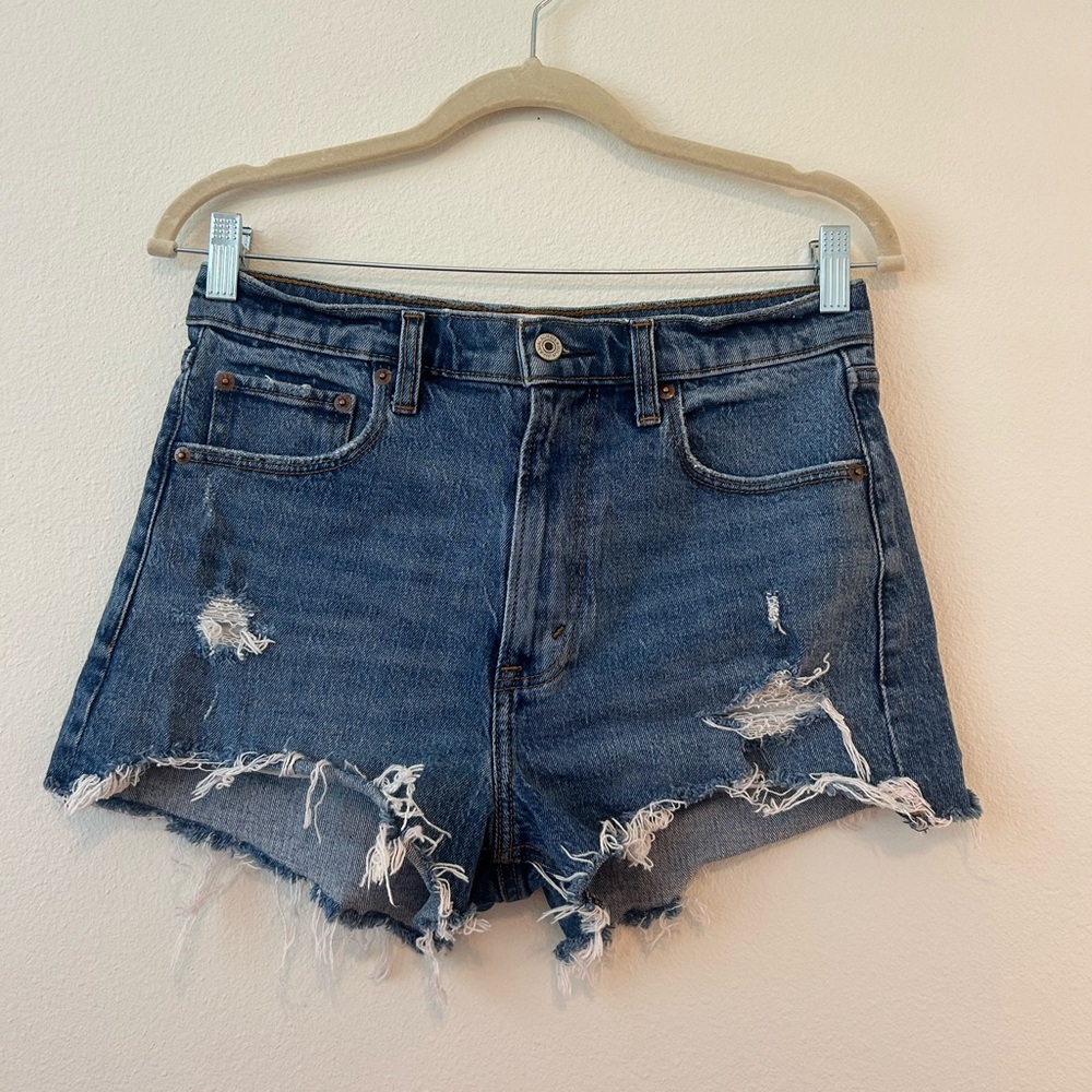 Abercrombie High Rise Mom Shorts